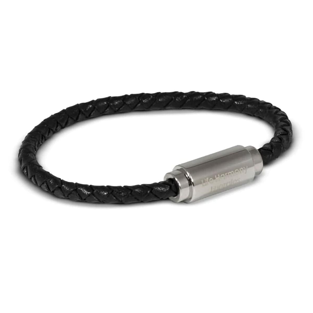 EMF Harmonizer Mobility Wristband/Bracelet EMF Harmony Bracelets Small/Medium - Black/Silver - Conners Clinic