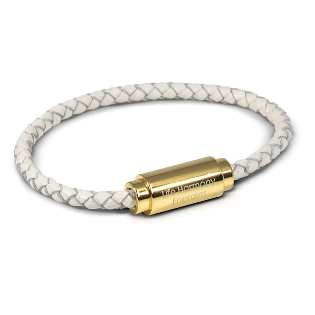 EMF Harmonizer Mobility Wristband/Bracelet EMF Harmony Bracelets Small/Medium - White/Gold - Conners Clinic