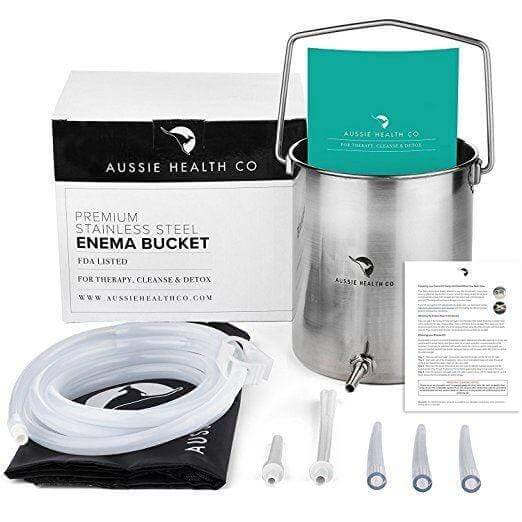 Enema Bucket Kit - Aussie OR Premium brand Equipment & Labs Supplement - Conners Clinic