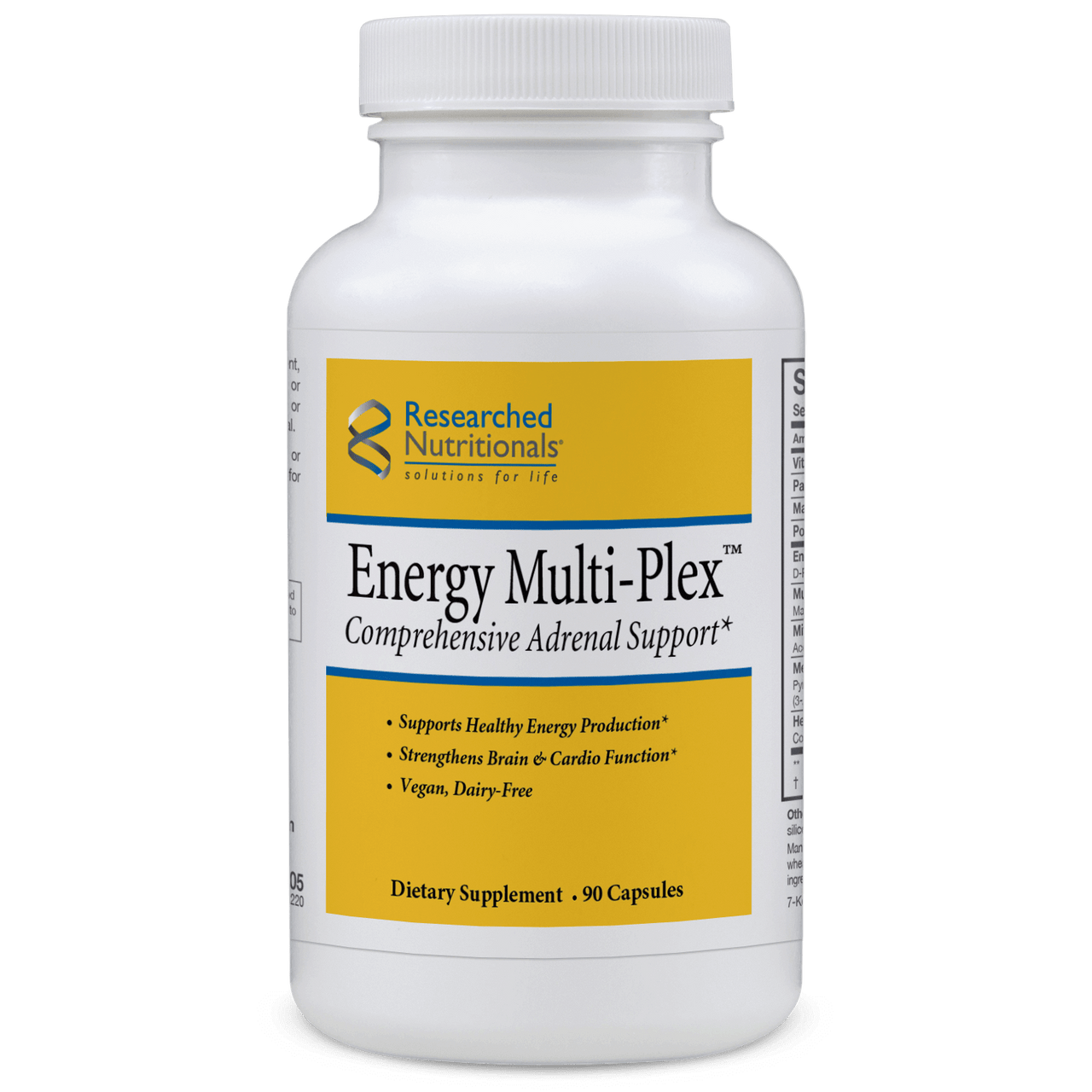 Energy Multi-Plex - 90 Capsules Researched Nutritionals Supplement - Conners Clinic