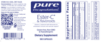 Thumbnail for Ester-C® & flavonoids180 vegcaps * Pure Encapsulations Supplement - Conners Clinic