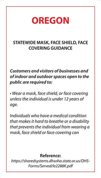 Thumbnail for Face Mask Covering Medical Exemption Card - Laminated Conners Clinic Equipment Oregon - Conners Clinic