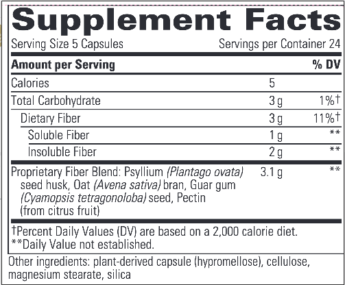 Fiber Formula 120 caps * Integrative Therapeutics Supplement - Conners Clinic