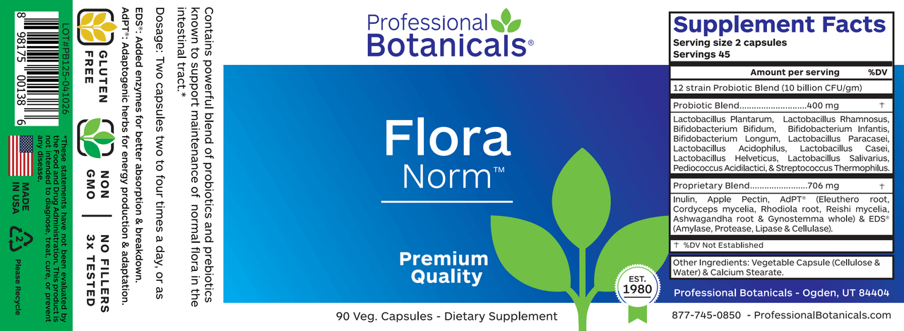 FLORA NORM (90C) Biotics Research Supplement - Conners Clinic