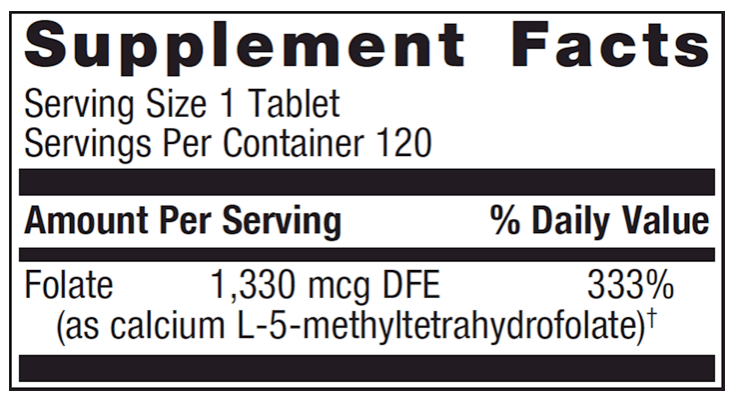FolaPro 120 tabs * Metagenics Supplement - Conners Clinic
