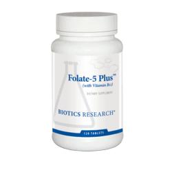 FOLATE-5 PLUS (120T) Biotics Research Supplement - Conners Clinic