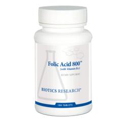 FOLIC ACID 800 (180T) Biotics Research Supplement - Conners Clinic