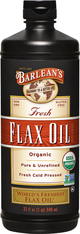 Fresh Flax Oil 32 oz Barlean’s Supplement - Conners Clinic