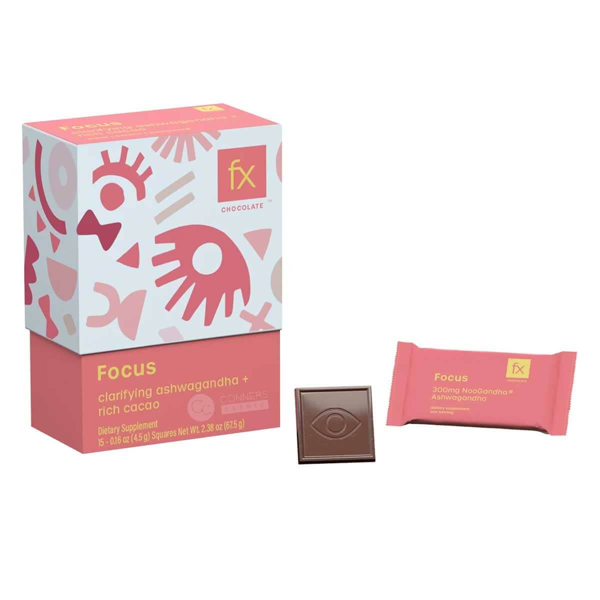 FX CHOCOLATE® FOCUS BITES - 15 Count Designs for Health Supplement - Conners Clinic
