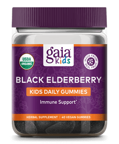 GaiaKids Black Elderberry Kids Daily Gummies 40 Gummies Gaia Herbs Supplement - Conners Clinic