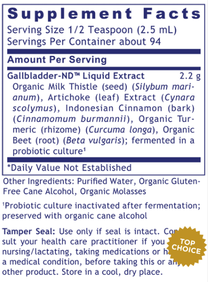 Gallbladder-ND - 8 Ounce LIQUID Premier Research Labs Cancer Support - Conners Clinic