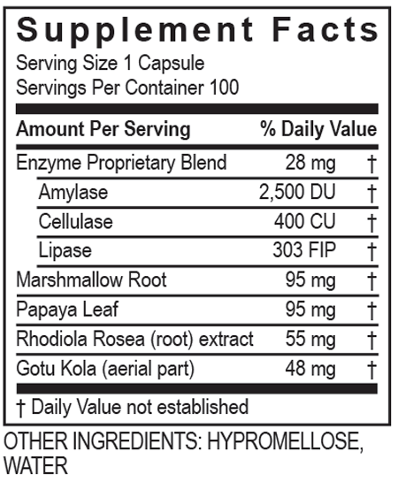 GastroZyme 100 Capsules Transformation Enzyme Supplement - Conners Clinic