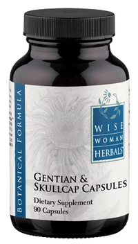 Thumbnail for Gentian & Skullcap Capsules 90 Capsules Wise Woman Herbals Supplement - Conners Clinic