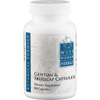 Thumbnail for Gentian & Skullcap Capsules 90 Capsules Wise Woman Herbals Supplement - Conners Clinic