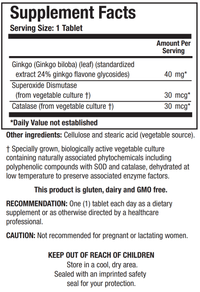 Thumbnail for GINKGO BILOBA (60T) Biotics Research Supplement - Conners Clinic