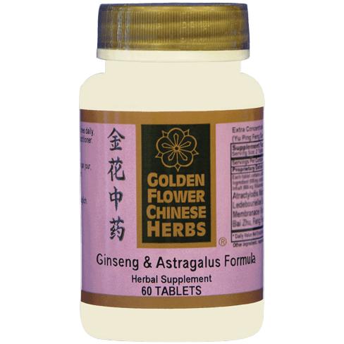 Ginseng & Astragalus 60 Tablets Golden Flower Chinese Herbs Supplement - Conners Clinic