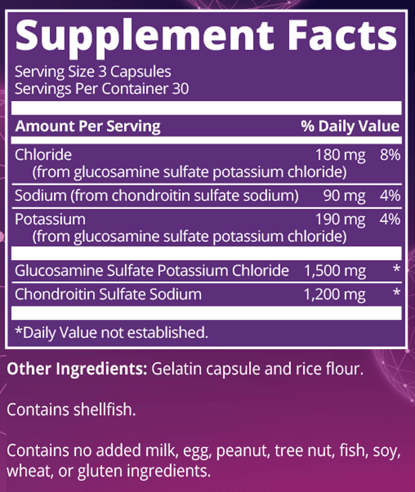 Glucosamine Chondroitin 90 Capsules MRM Supplement - Conners Clinic