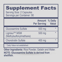Thumbnail for Glucosamine Sulfate Chondroitin Sulfate MSM - 120 Caps Prof Health Products Supplement - Conners Clinic