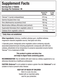 Thumbnail for GLUTERASE (60T) Biotics Research Supplement - Conners Clinic