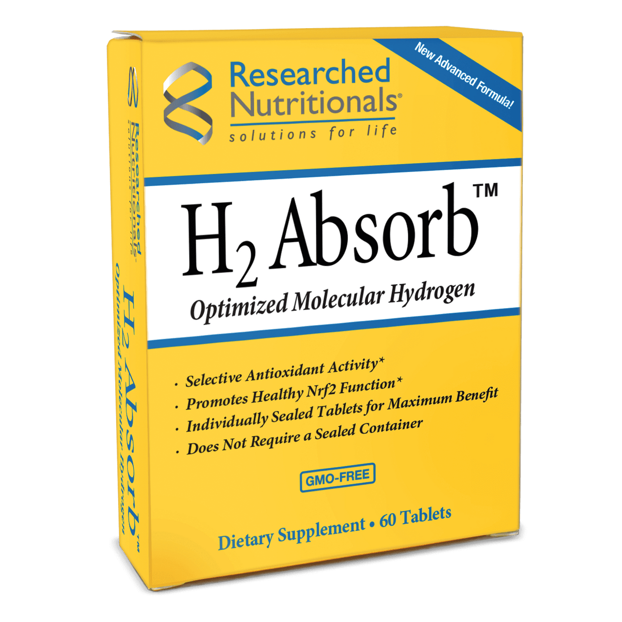 H2 Absorb - 60 Tablets Researched Nutritionals Supplement - Conners Clinic