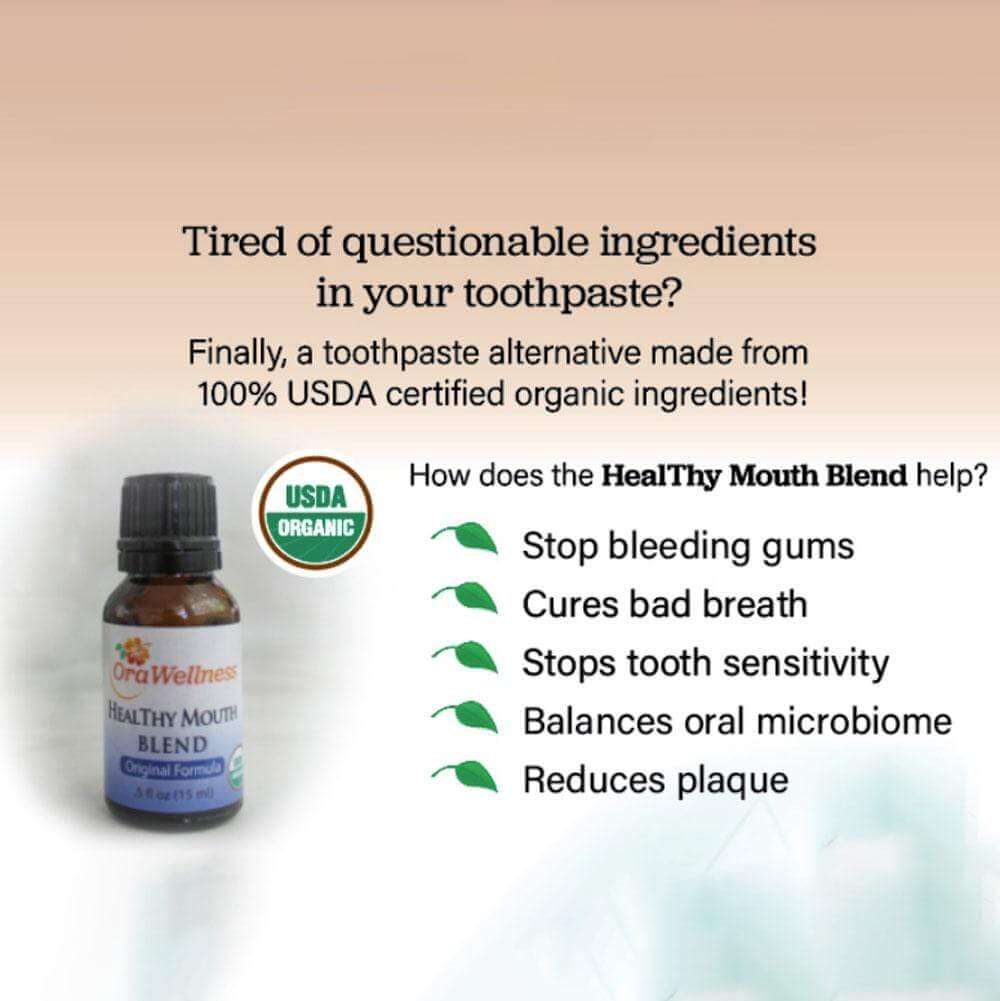 HealThy Mouth Natural Toothpaste Essential Oil Blend - 15 ml Bottle OraWellness Toothpaste - Conners Clinic