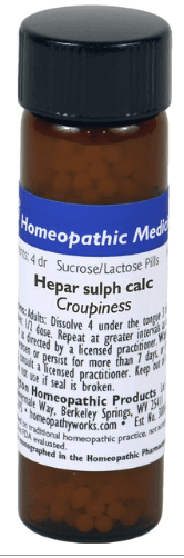 Hepar Sulphuris Calcareum Pills - 200C Homeopath Supplement - Conners Clinic
