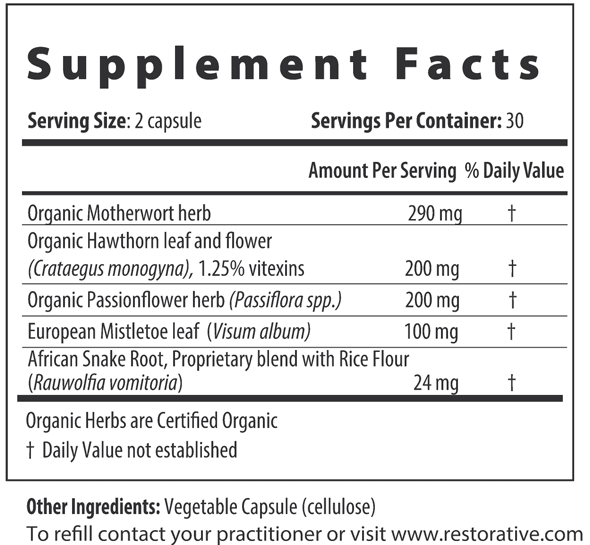 HTN 180 PX Original 60 Capsules Restorative Formulations Supplement - Conners Clinic