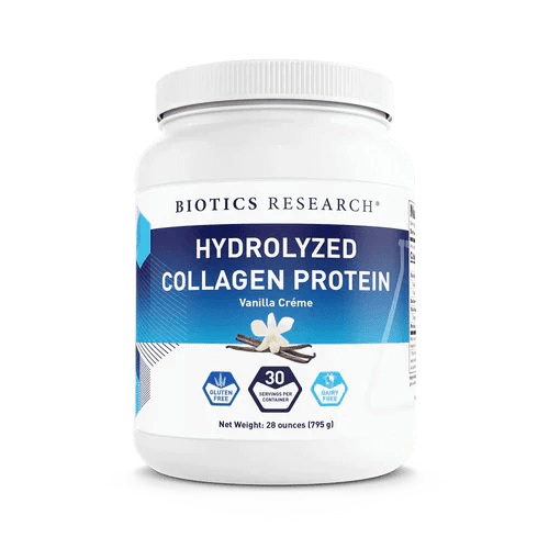 HYDROLYZED COLLAGEN PROTEIN - VANILLA (28OZ) Biotics Research Supplement - Conners Clinic