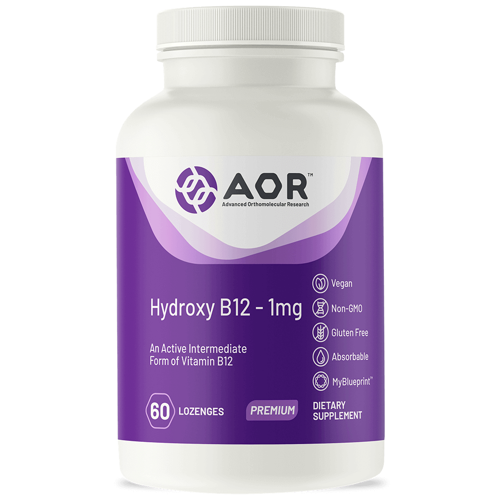 Hydroxy B12 - 1 mg 60 Lozenges AOR Supplement - Conners Clinic