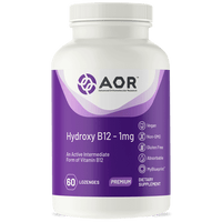 Thumbnail for Hydroxy B12 - 1 mg 60 Lozenges AOR Supplement - Conners Clinic