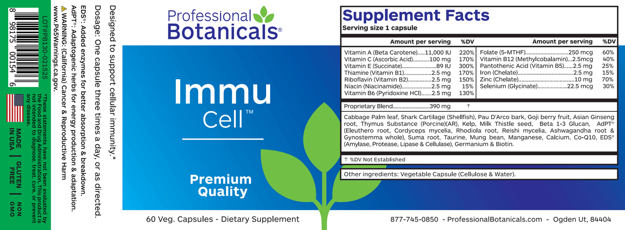 IMMU CELL (60T) Biotics Research Supplement - Conners Clinic