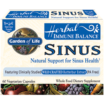 Immune Balance Sinus 60 vcaps * Garden of Life Supplement - Conners Clinic