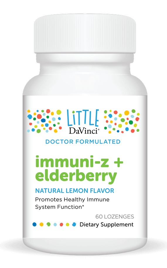 Immuni-Z + Elderberry Lemon 60 Lozenges DaVinci Labs Supplement - Conners Clinic
