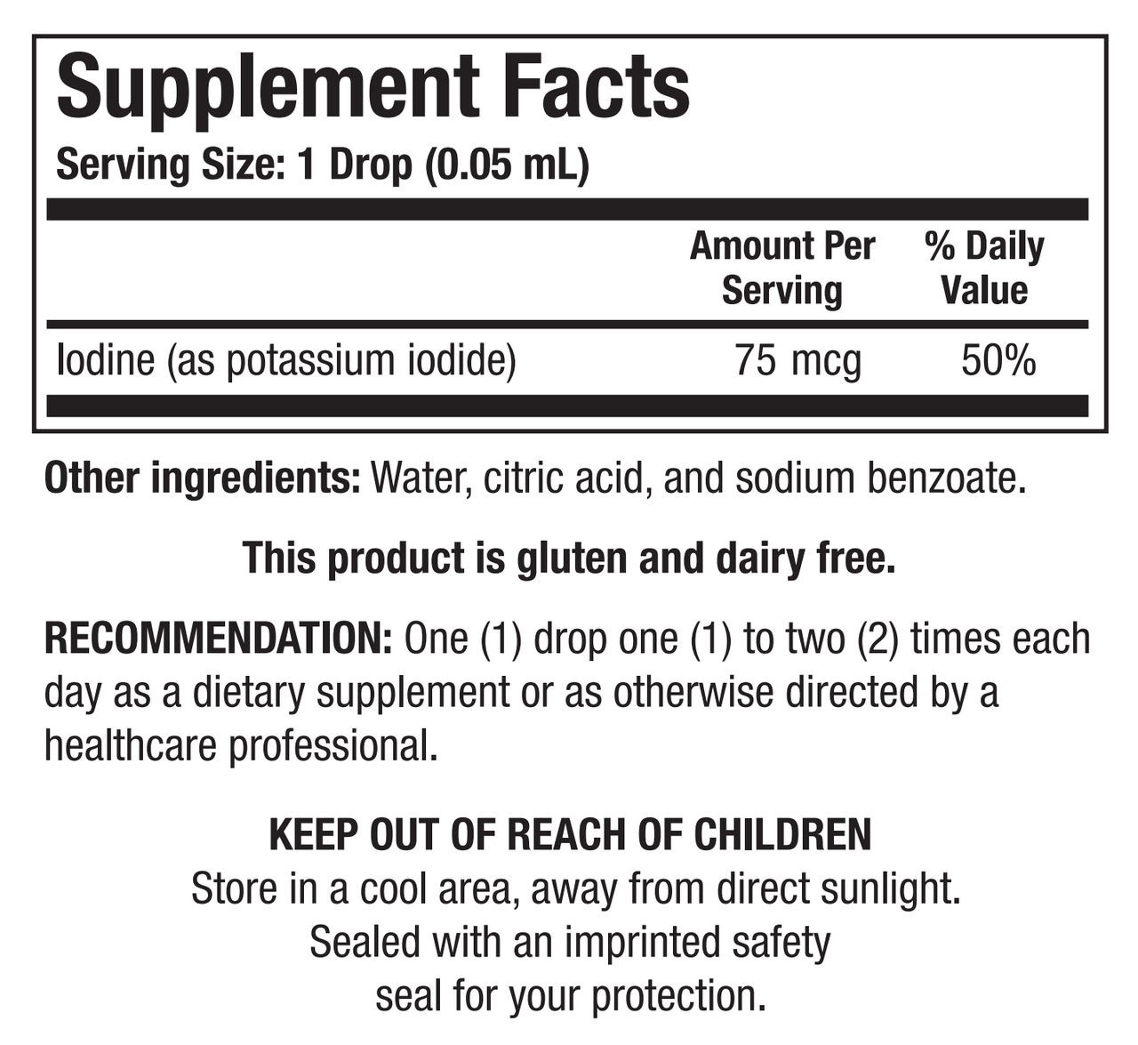 IODINE (2OZ) Biotics Research Supplement - Conners Clinic