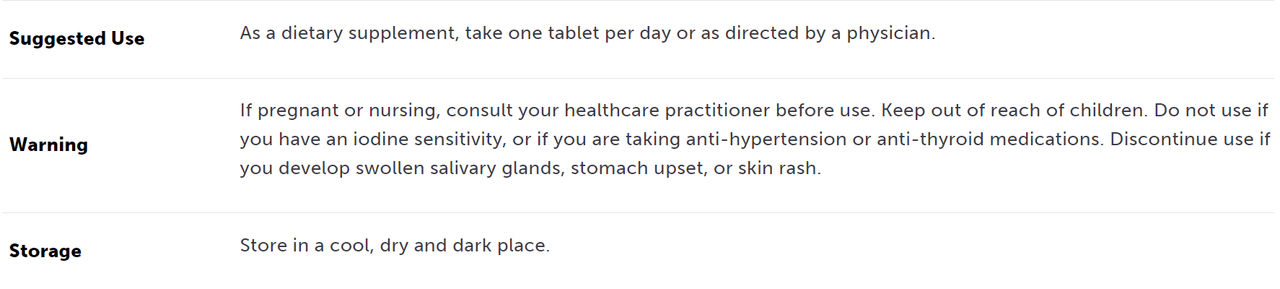 Iodoral® IOD-12.5 90 Tablets Optimox Supplement - Conners Clinic