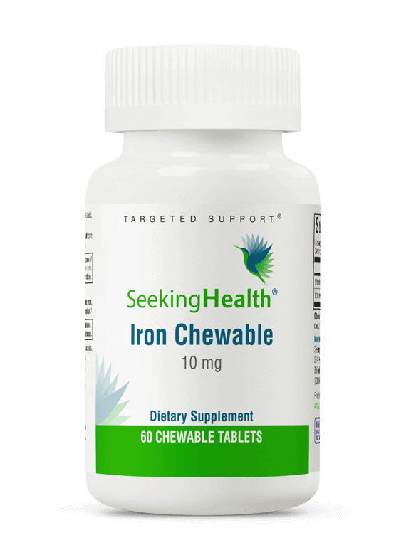 Iron Chewable 60 Tablets Seeking Health Supplement - Conners Clinic