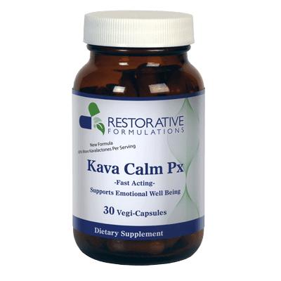 Kava Calm Px 30 Capsules Restorative Formulations Supplement - Conners Clinic