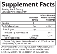 Thumbnail for Kid's Vitamin D3 Gummies 60 Gummies Carlson Labs Supplement - Conners Clinic