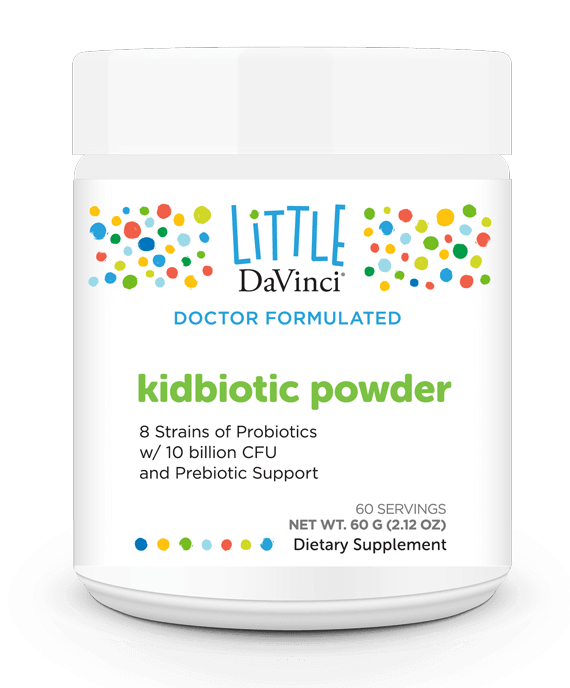 Kidbiotic Powder 60 Servings DaVinci Labs Supplement - Conners Clinic