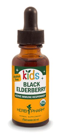 Thumbnail for KIDS BLACK ELDERBERRY ALCOHOL FREE 1 fl oz Herb Pharm Supplement - Conners Clinic