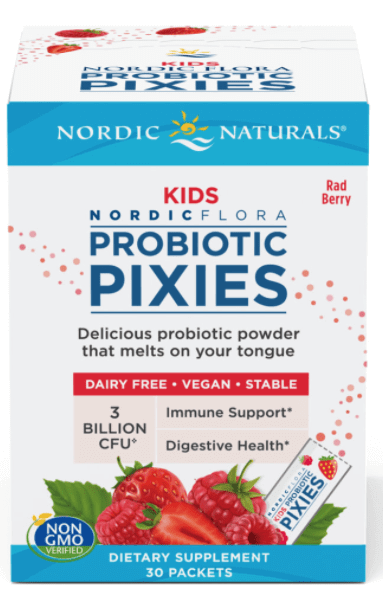Kids Nordic Flora Probiotic Pixies - Rad Berry 30 packets Nordic Naturals Supplement - Conners Clinic