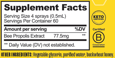 Kids Propolis Throat Spray 1.06 fl oz BeeKeeper's Naturals Supplement - Conners Clinic