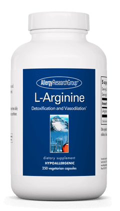 L-Arginine 250 Capsules Allergy Research Group - Conners Clinic