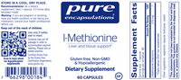Thumbnail for L-Methionine 375 mg 60 caps * Pure Encapsulations Supplement - Conners Clinic