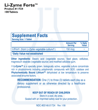 Thumbnail for LI-ZYME FORTE (100T) Biotics Research Supplement - Conners Clinic