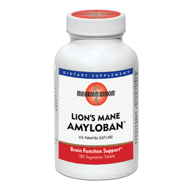 Lion's Mane Amyloban 180 Tablets Mushroom Wisdom Supplement - Conners Clinic