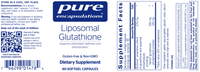 Thumbnail for Liposomal Glutathione 60 softgels * Pure Encapsulations Supplement - Conners Clinic