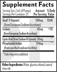 Thumbnail for Liposomal Vitamin C with RLA 1.7 fl oz Quicksilver Scientific Supplement - Conners Clinic