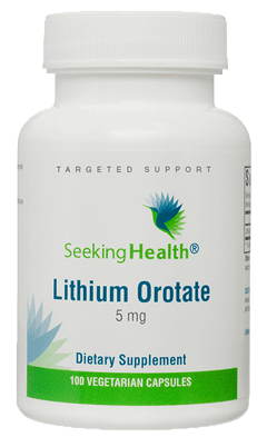 Lithium Orotate 100 Capsules Seeking Health Supplement - Conners Clinic