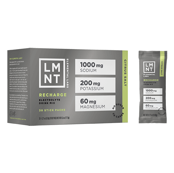 LMNT Recharge – Citrus Salt 30 Servings Elemental Labs Supplement - Conners Clinic